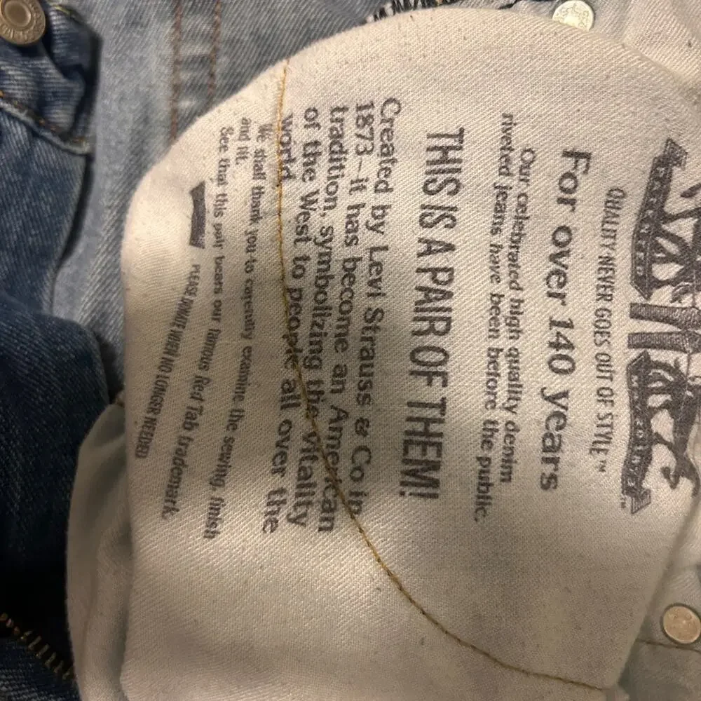 Levi’s 514‎ Men’s Straight Fit Jeans – Medium Wash Denim, Size 38x32
